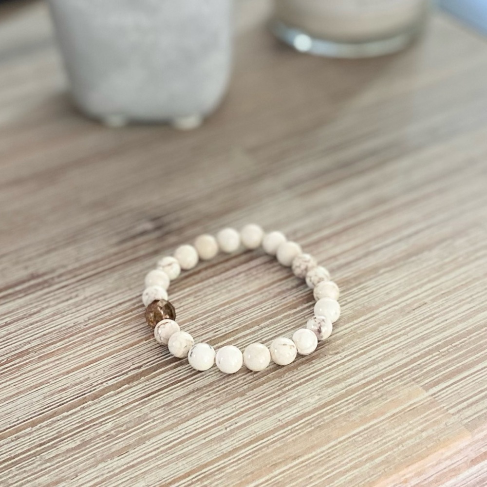 White Magnesite Energy Bracelet